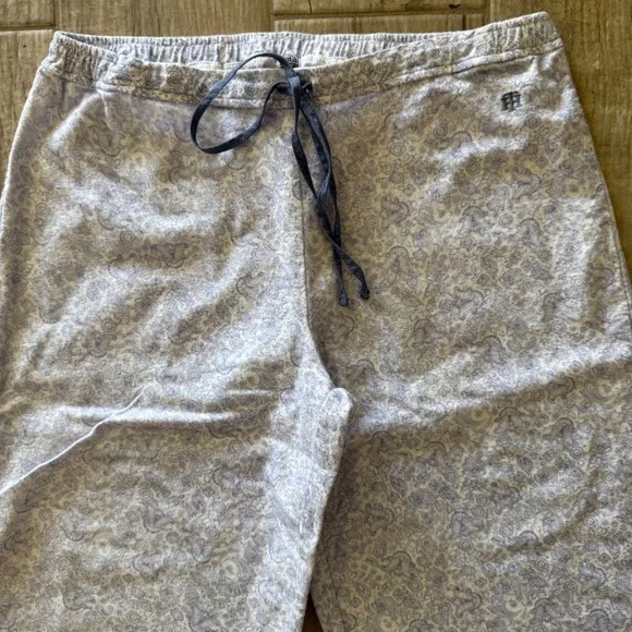 Tommy Hilfiger Womens Blue Paisley Cotton Pajama Pants Sleepwear Size S RX61S052 - Picture 6 of 9